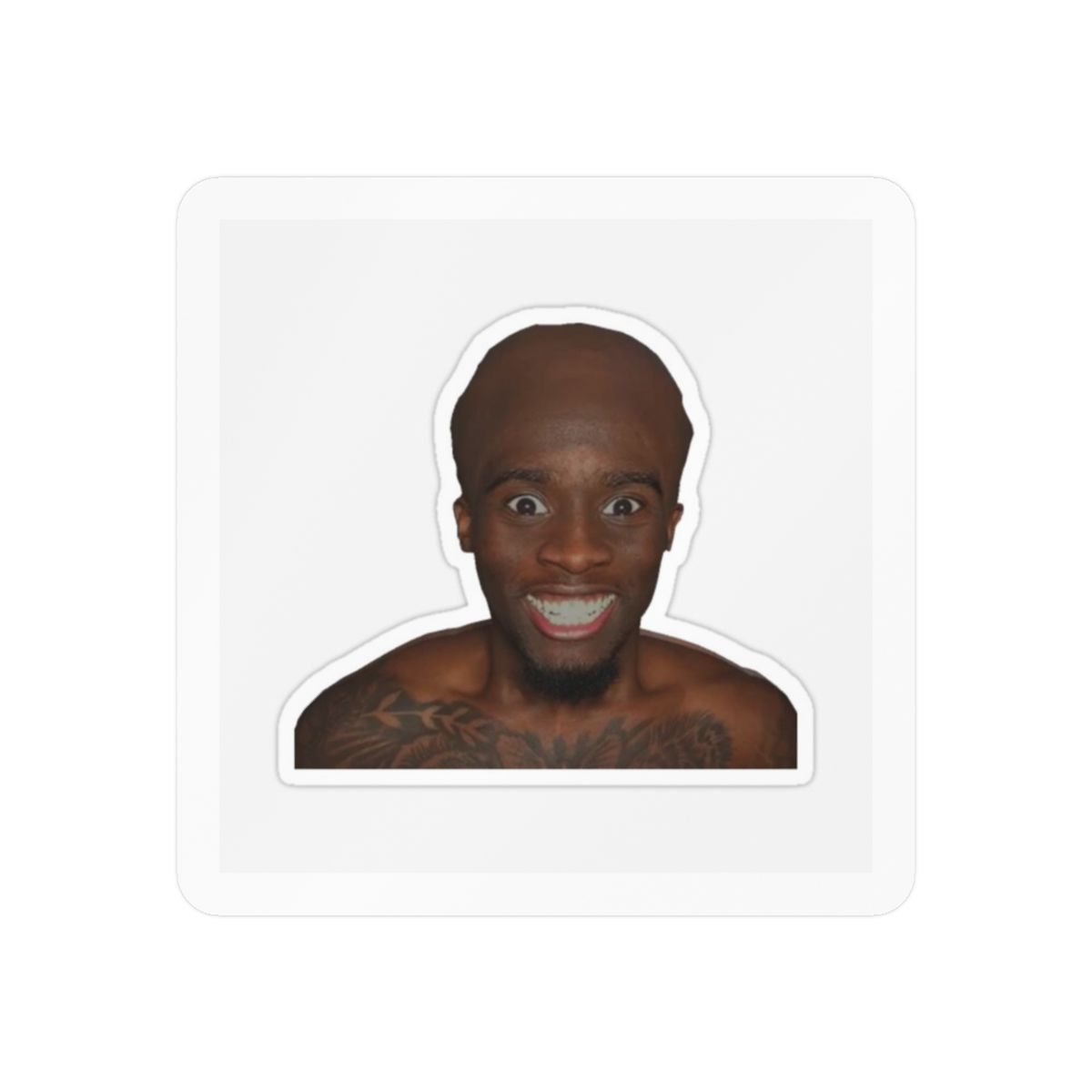 Kai Cenat Bald Funny Sticker | Hilarious Vinyl Decal - Official Stickers merchandise