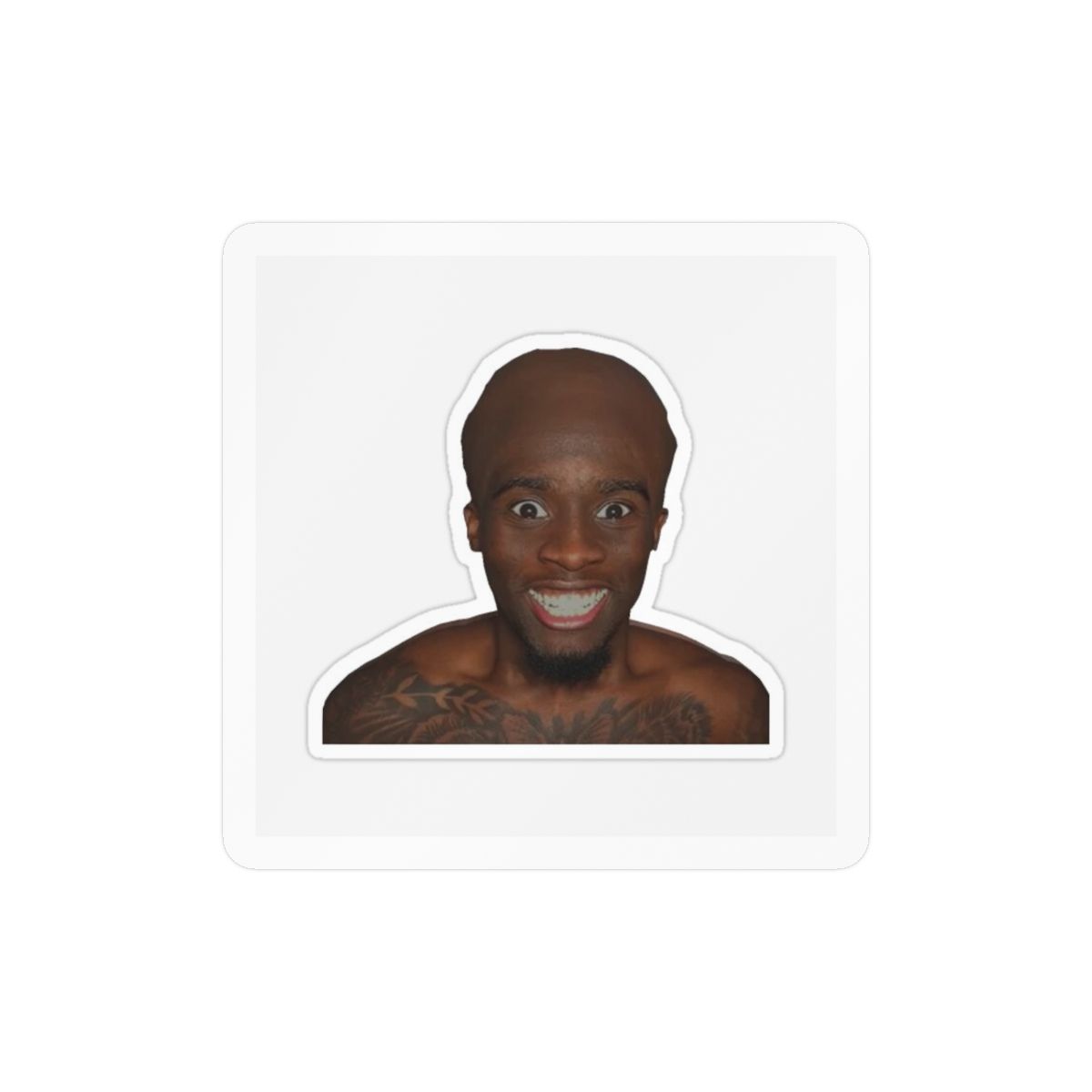 Kai Cenat Bald Funny Sticker | Hilarious Vinyl Decal - alternate angle 1, merchandise