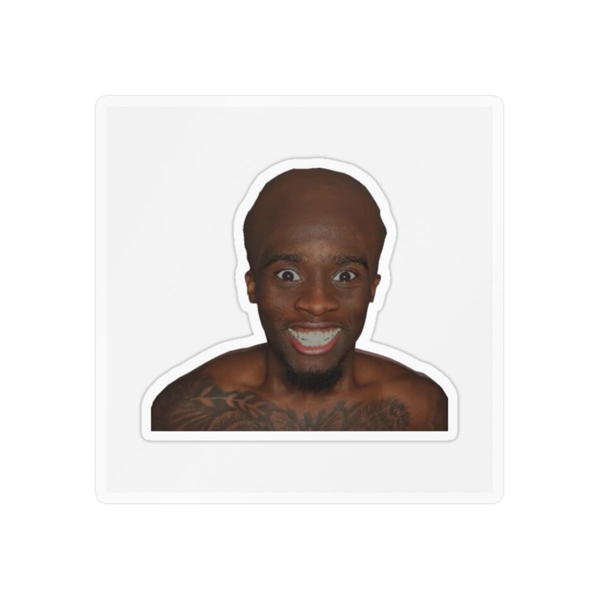 Kai Cenat Bald Funny Sticker | Hilarious Vinyl Decal - Kai Cenat official Stickers merch