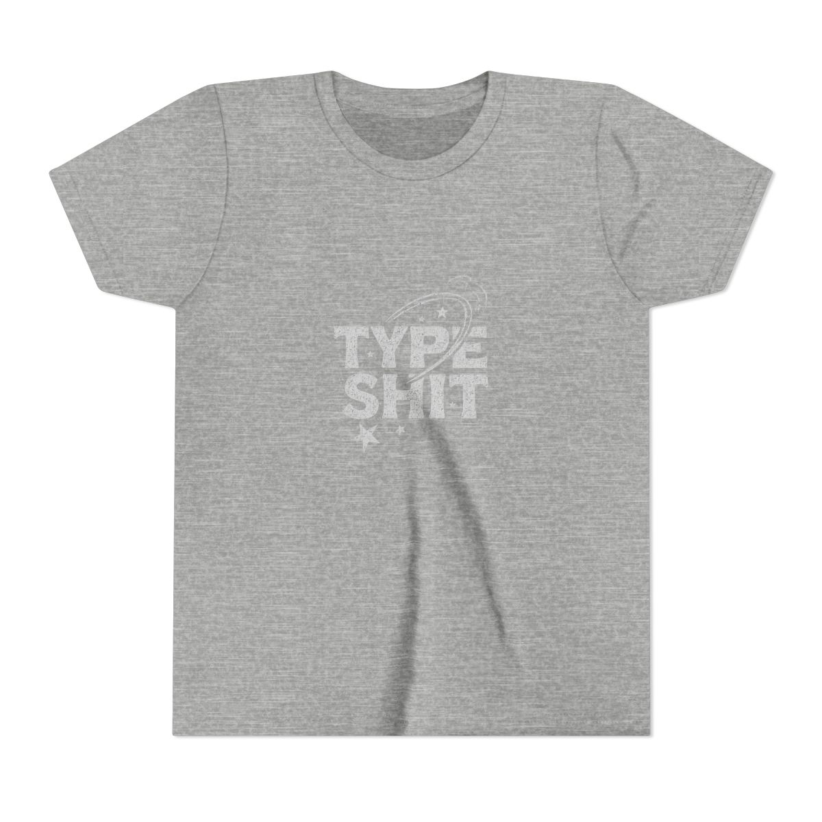 Type Shit Bold Typography Humor Kids T-Shirt - alternate angle 5, merchandise